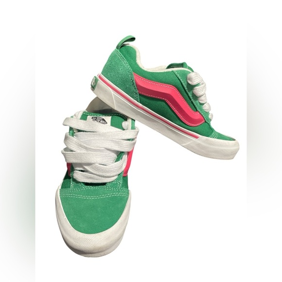 Vans Green and Pink Retro Sneakers - Picture 3 of 5